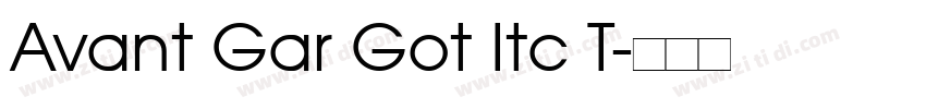 Avant Gar Got Itc T字体转换
